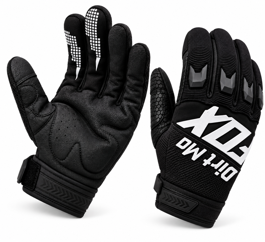 GUANTES DEPORTIVOS NEGRO BLANCO