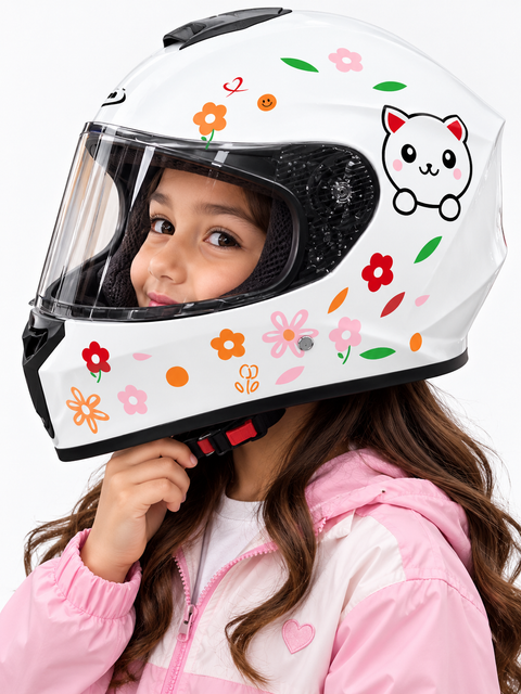 CASCO LOGAN INTEGRAL NIÑA GATITA