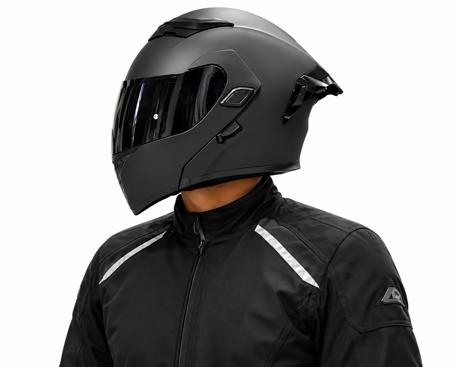 CASCO XKUDO 169 ABATIBLE NEGRO MATE