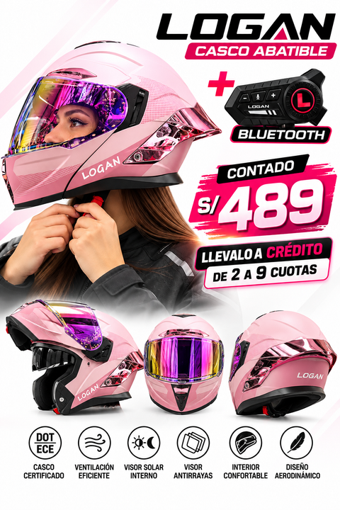 CASCO LOGAN CORAL ABATIBLE+BLUETOOTH
