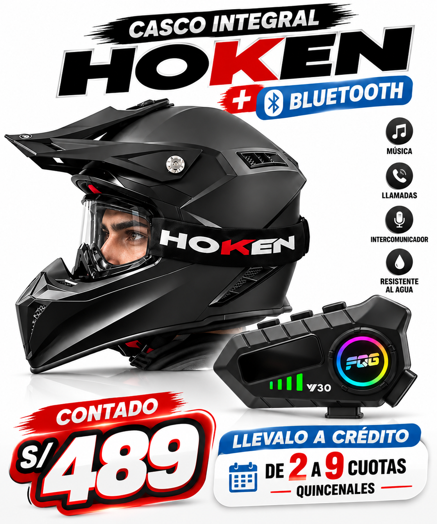 CASCO CROSS X801 NEGRO MATE+BLUETOOTH