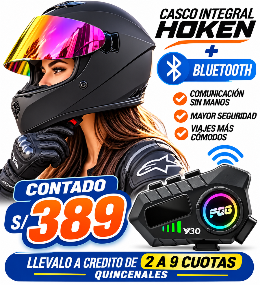 CASCO INTEGRAL HK2 NEGRO/ROSA+BLUETOOTH
