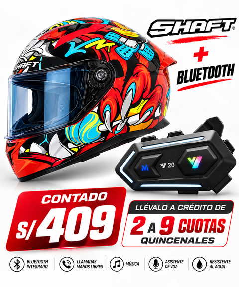 CASCO SHAFT 522 INTEGRAL TIGUERAZO NARANJA
