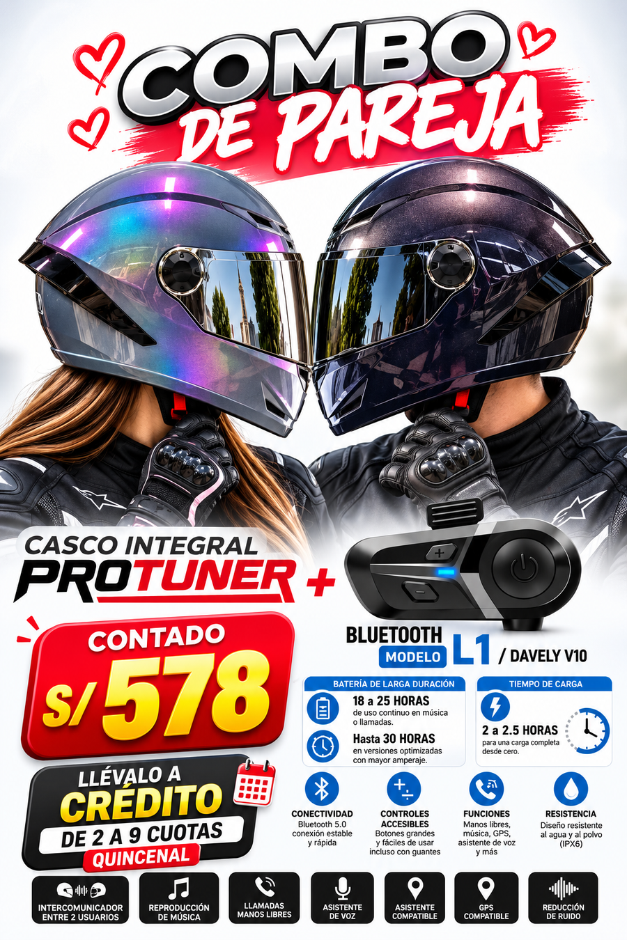 CASCO INTEGRAL 501 CAMALEON+BLUETOOTH