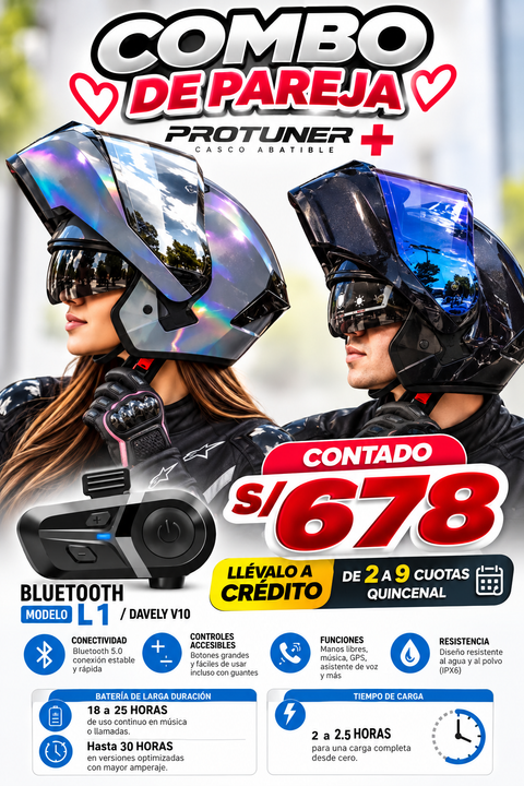 CASCO ABATIBLE 3120 CAMALEON+BLUETOOTH