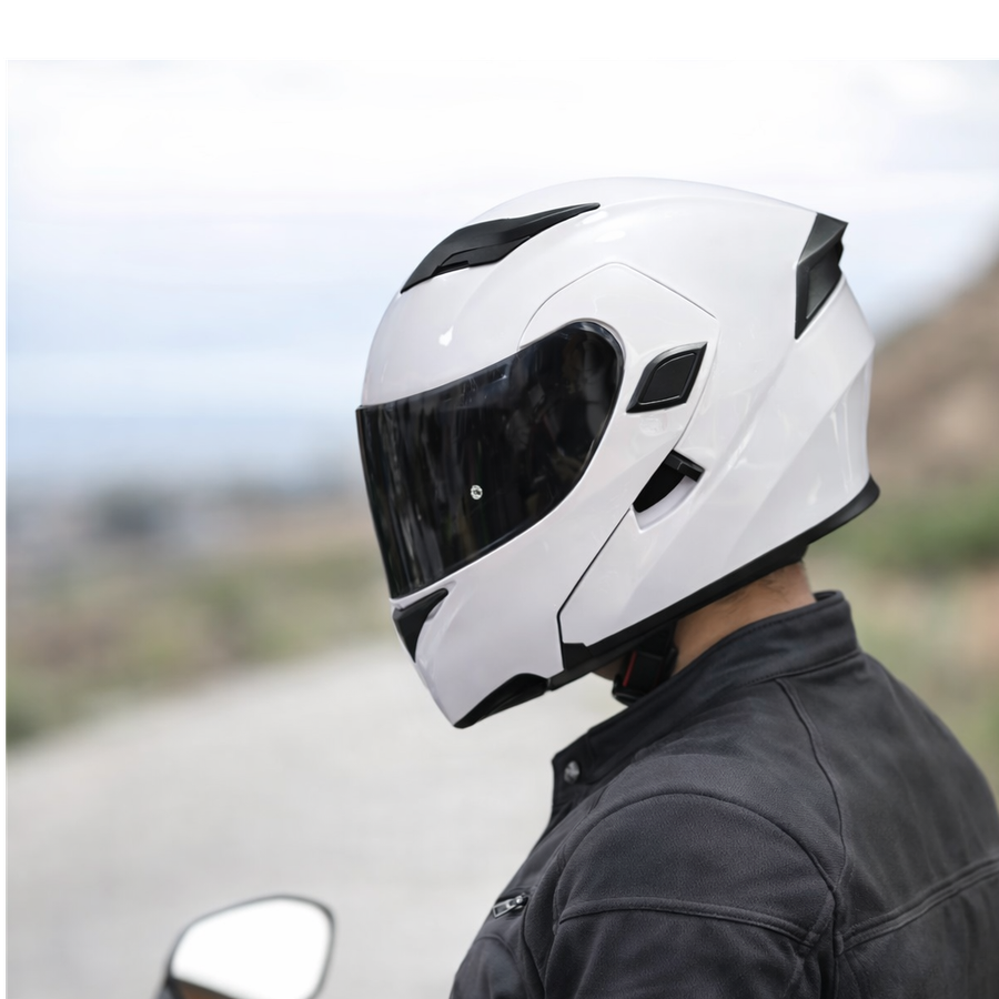 CASCO XKUDO 169 ABATIBLE BLANCO