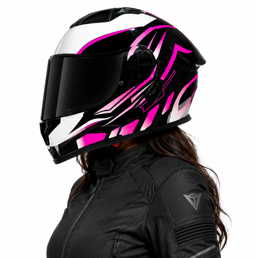 CASCO K35 DRAGER ROSADO PLATA
