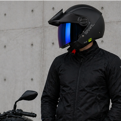 CASCO SHAFTH 212 NEGRO MATE OPEN FACE