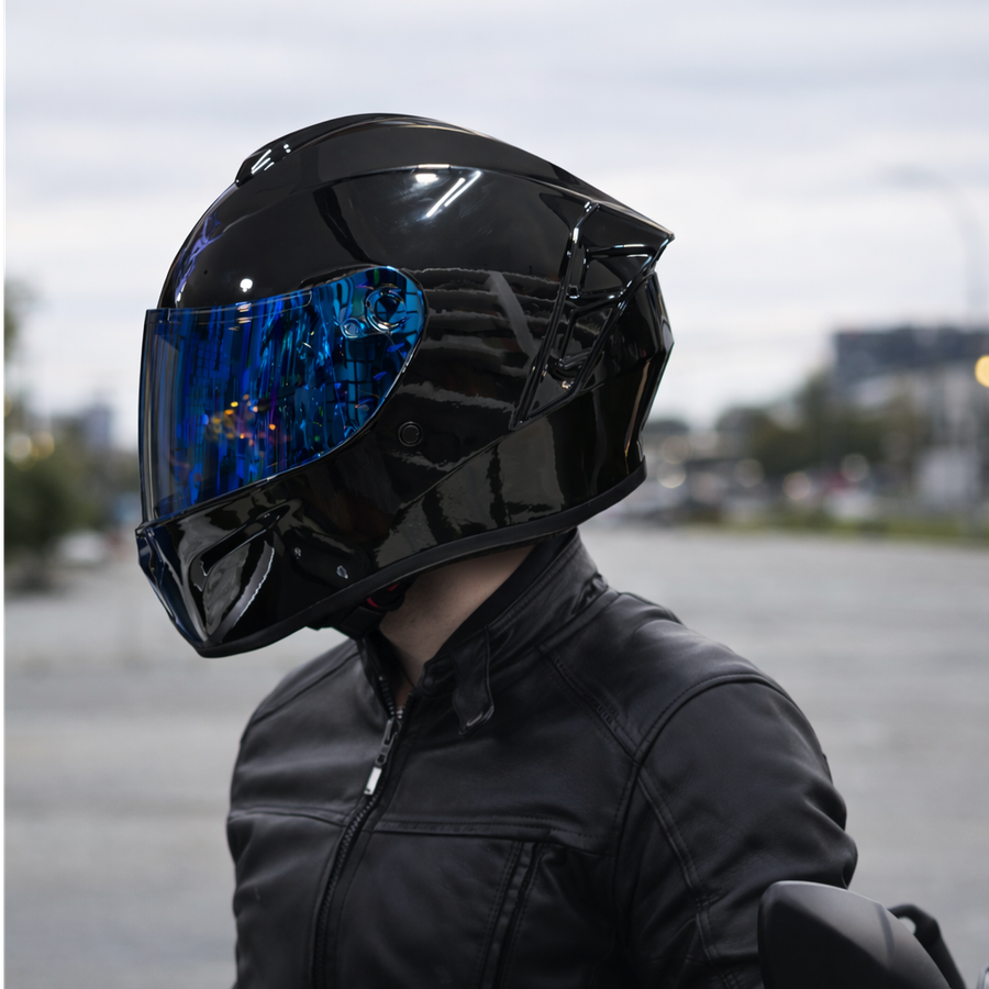 CASCO KRATOZ K50 NEGRO BRILLO 
