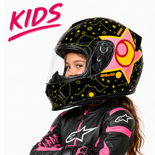 CASCO XKUDO 357 KID SAYLOR N/ROSADO